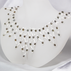 Necklace - Waterfall Reyna - Necklace - Laiton argenté